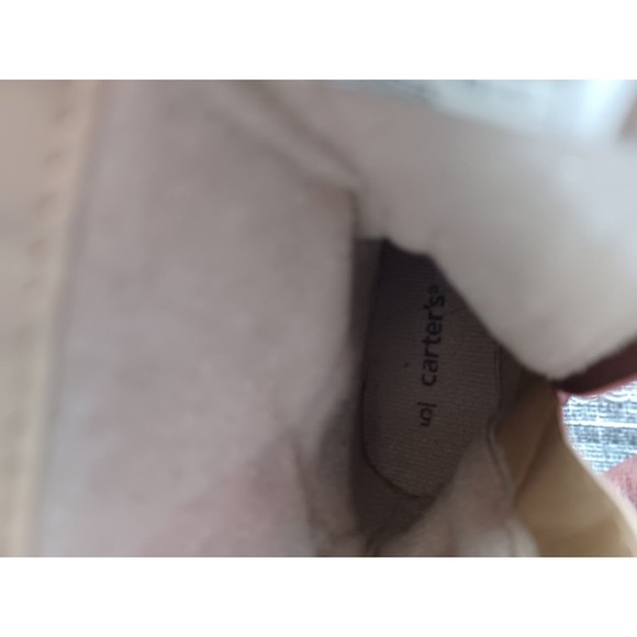 Carters Brown Kitty Cat riding boots. Embroidered cat face. Toddler sz. 5 - Picture 6 of 7